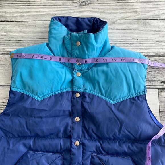 Vintage  Snap Front Down Puffer Vest - Picture 12 of 13